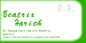 beatrix harich business card